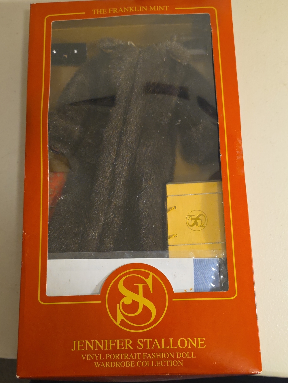 Jennifer Stallone Vinyl Portrait Fashion Doll Coat - Dark Brown